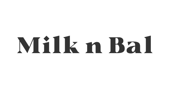 Milk n Balls font thumb
